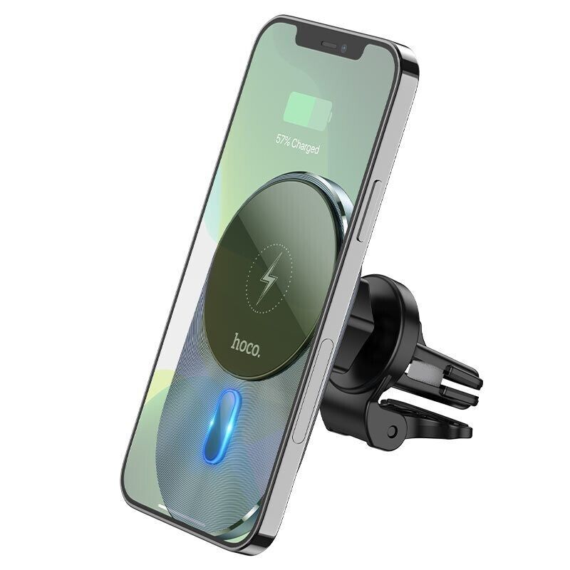 Kaufe 15 W schnelles magnetisches kabelloses Autoladegerät für iPhone 12 13  14 Serie, automatischer Klemmhalter für Lüftungsschlitze